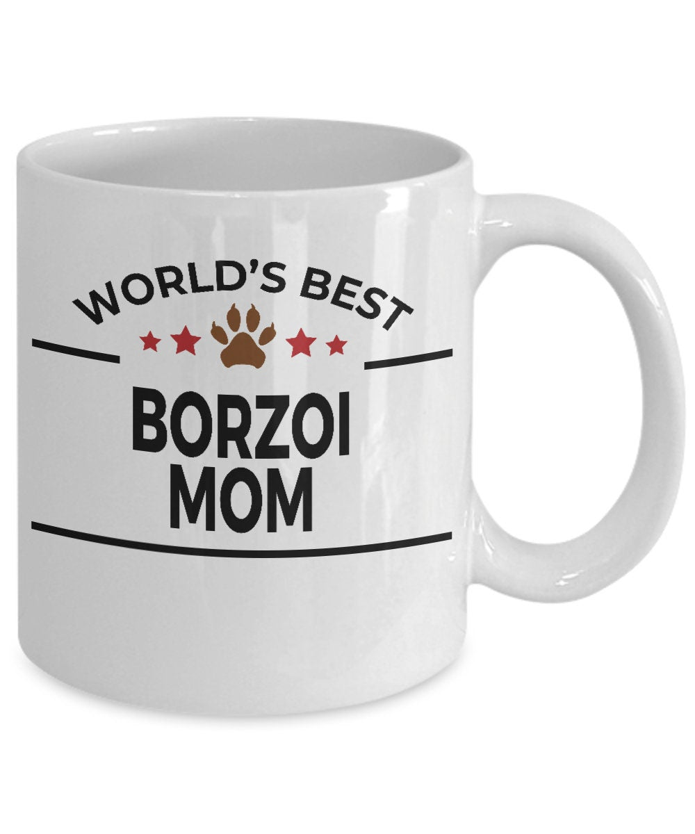 Borzoi Dog Mom Mug - Mallard Moon Gift Shop