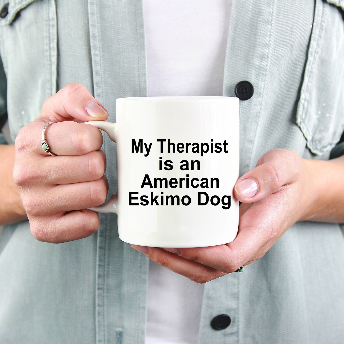 American Eskimo Dog Therapist Mug - Mallard Moon Gift Shop