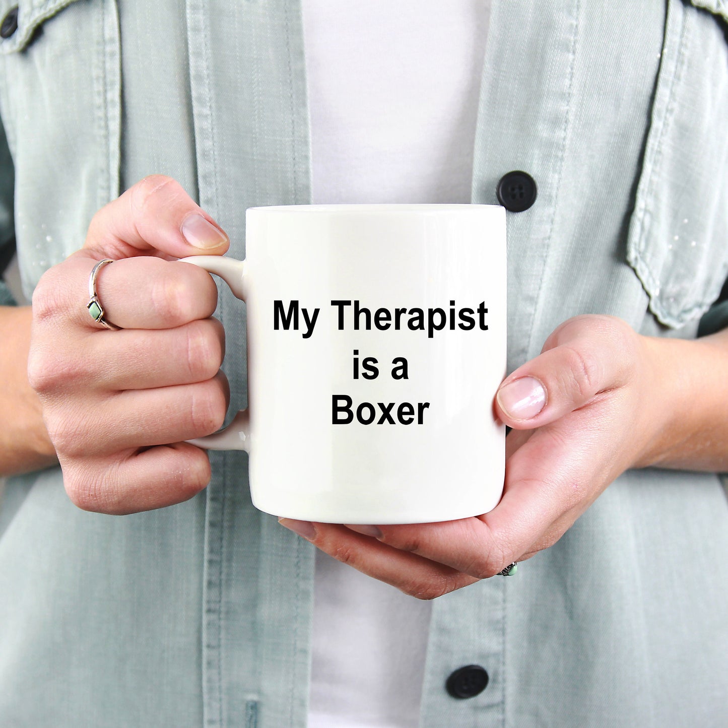 Boxer Dog Therapist Mug