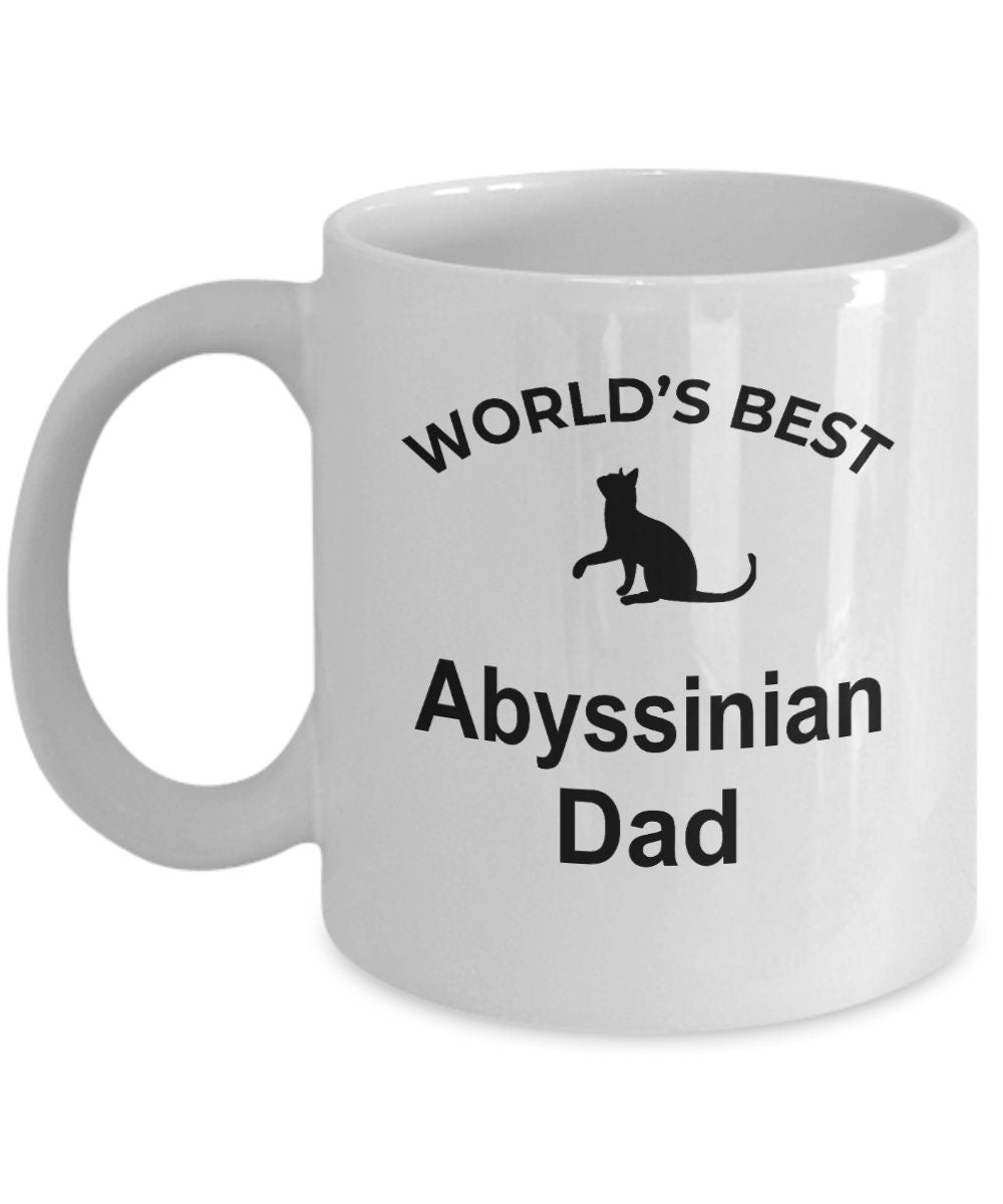 Abyssinian Cat Dad Coffee Mug - Mallard Moon Gift Shop