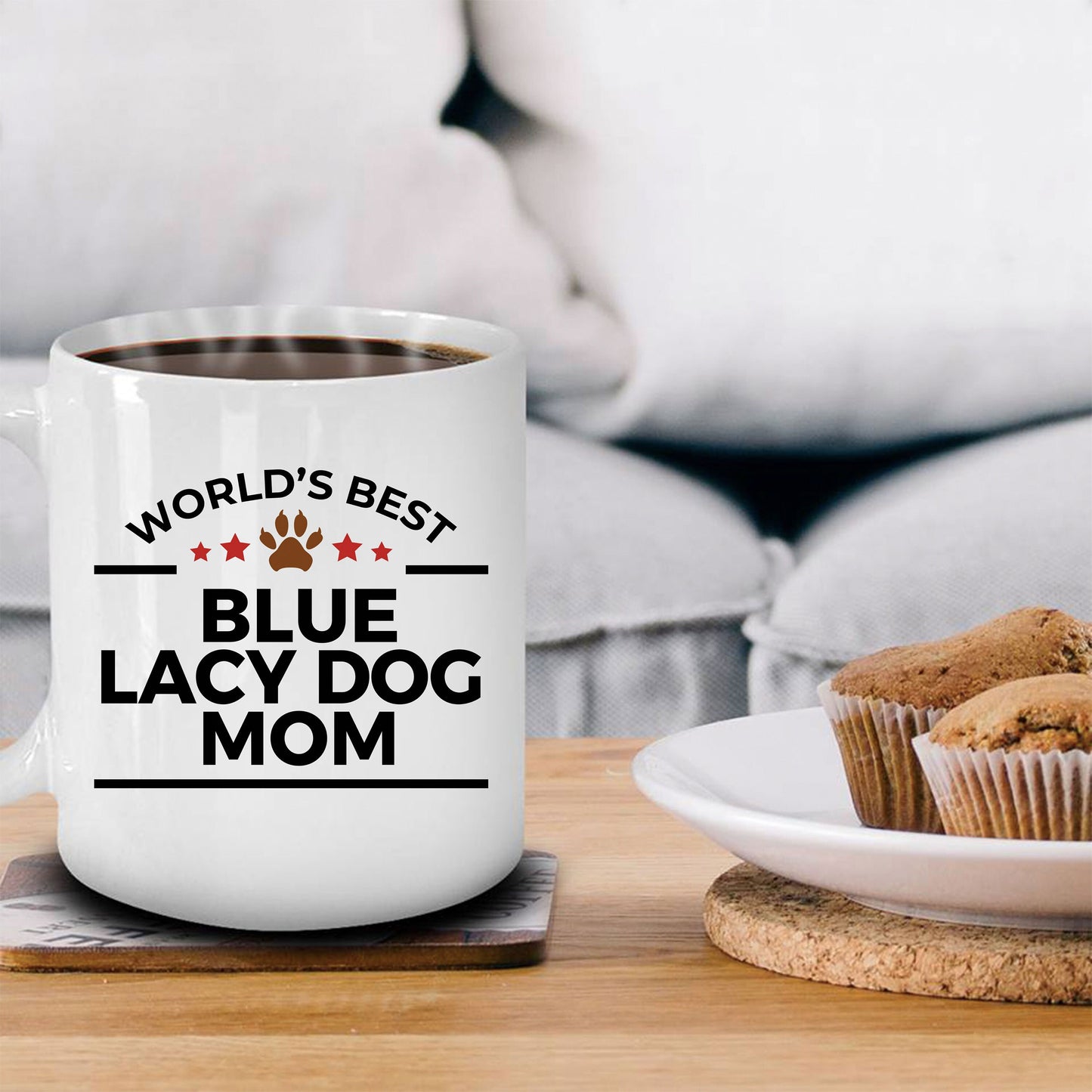 Blue Lacy Dog Mom Coffee Mug - Mallard Moon Gift Shop