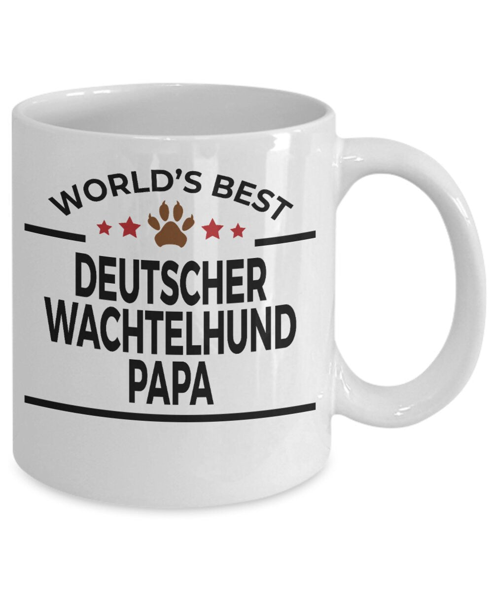 Deutscher Wachtelhund Dog Papa Coffee Mug - Mallard Moon Gift Shop