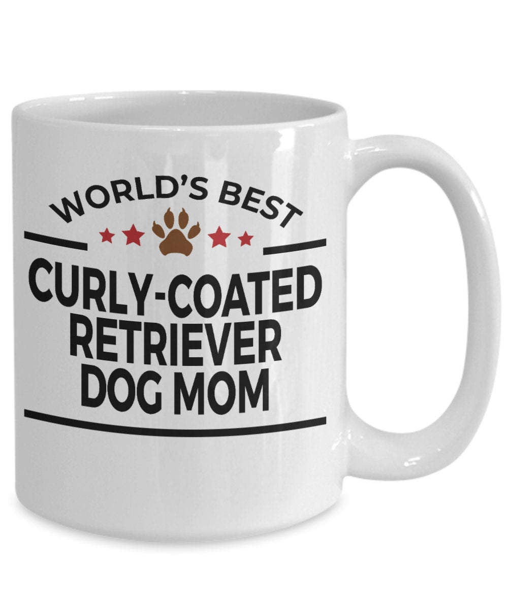 Curly-coated Retriever Dog Mom Mug - Mallard Moon Gift Shop