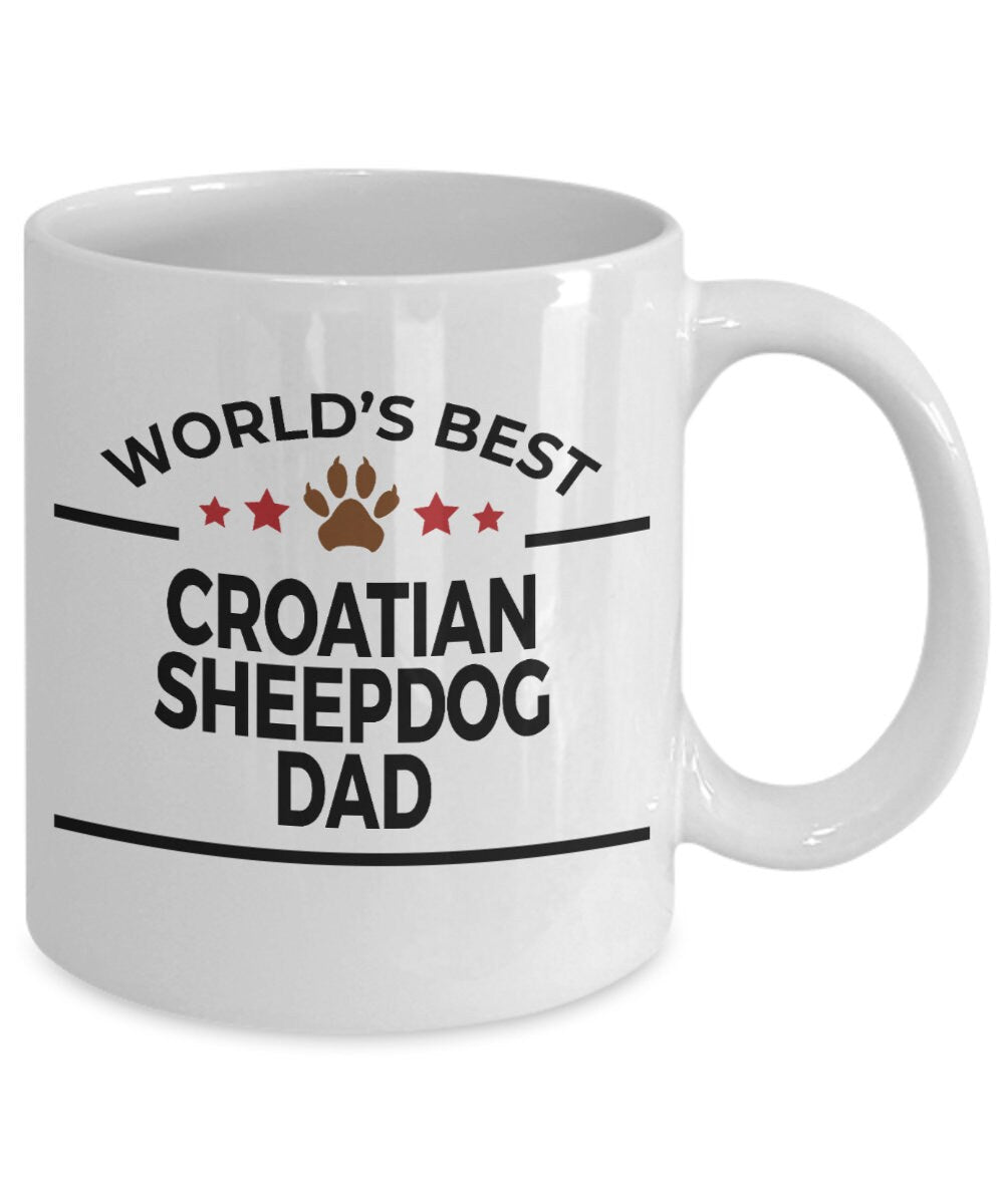 Croatian Sheepdog Dog Dad Mug - Mallard Moon Gift Shop