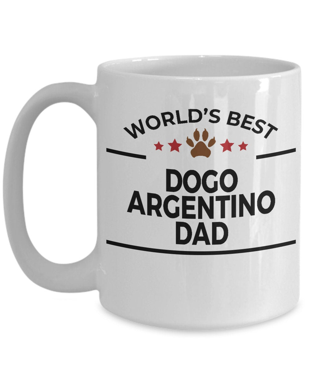 Dogo Argentino Dog Dad Mug - Mallard Moon Gift Shop