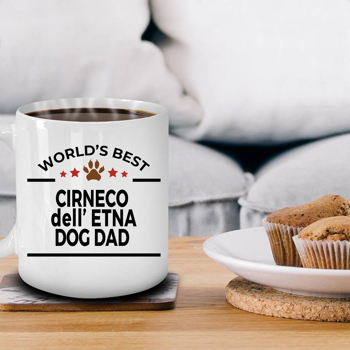 Cirneco dell'Etna Dog Dad Coffee Mug - Mallard Moon Gift Shop
