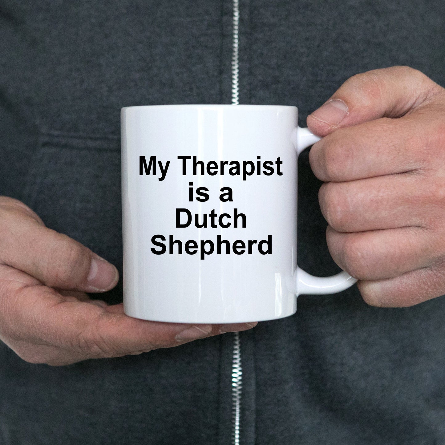 Dutch Shepherd Dog Therapist Coffee Mug - Mallard Moon Gift Shop