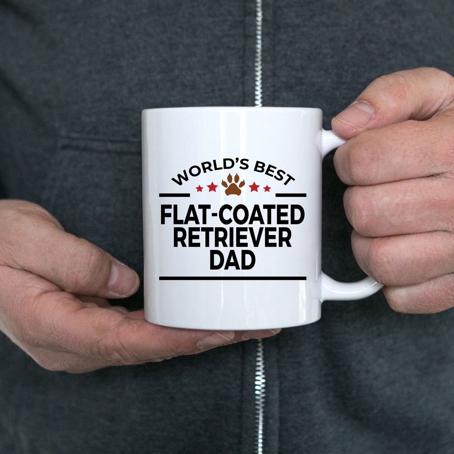 Flat-Coated Retriever Dog Dad Coffee Mug - Mallard Moon Gift Shop
