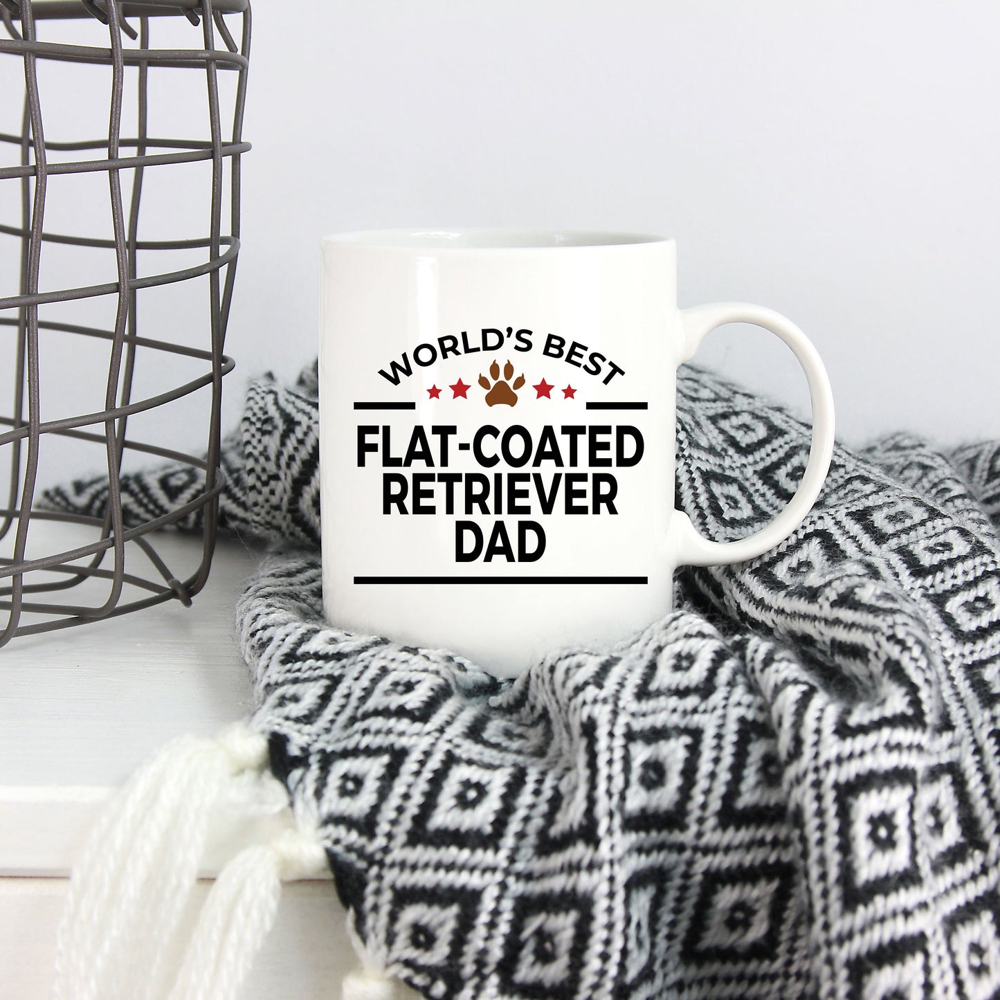 Flat-Coated Retriever Dog Dad Coffee Mug - Mallard Moon Gift Shop