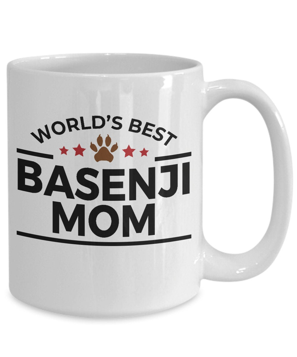 Basenji Dog Mom Mug - Mallard Moon Gift Shop