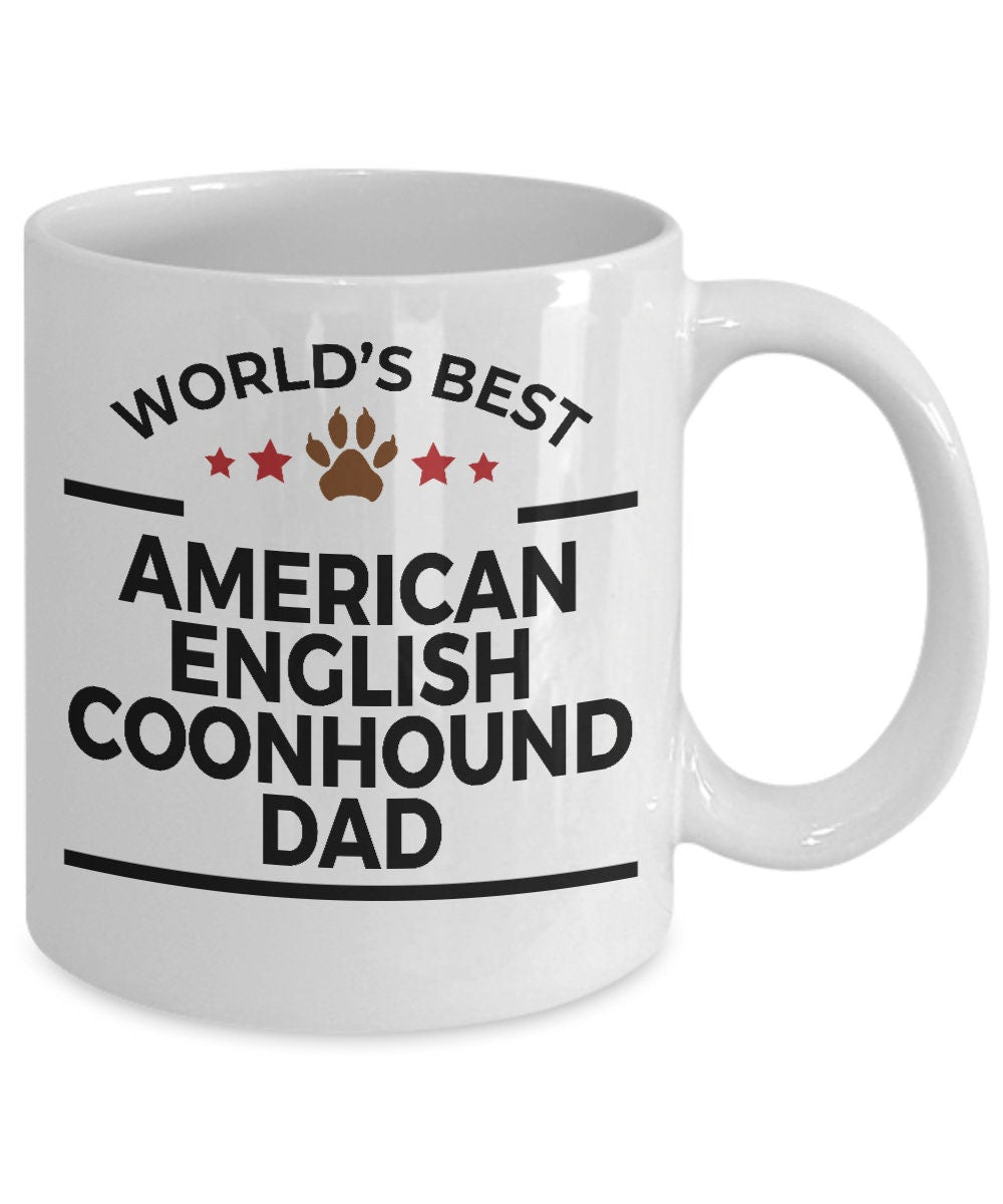 American English Coonhound Dog Dad Mug - Mallard Moon Gift Shop