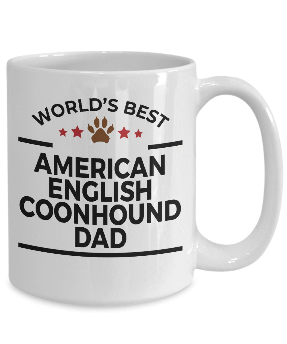American English Coonhound Dog Dad Mug - Mallard Moon Gift Shop