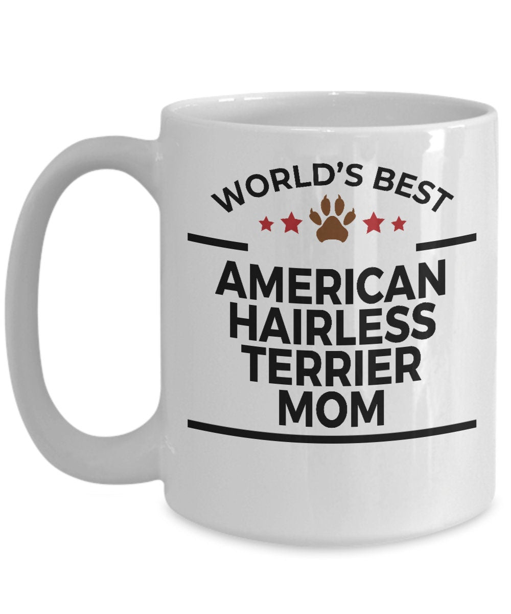 American Hairless Terrier Dog Mom Mug - Mallard Moon Gift Shop