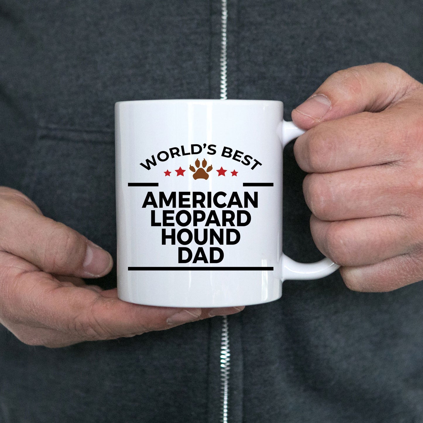 American Leopard Hound Dog Dad Mug - Mallard Moon Gift Shop