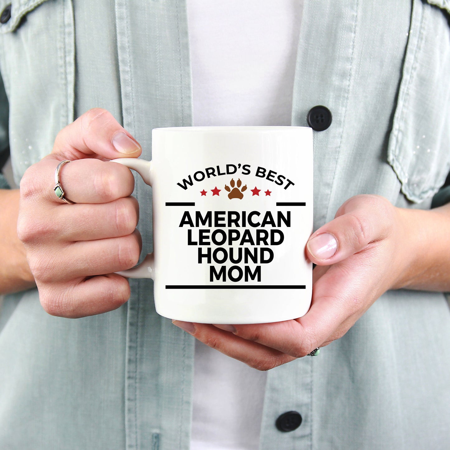 American Leopard Hound Dog Mom Mug - Mallard Moon Gift Shop