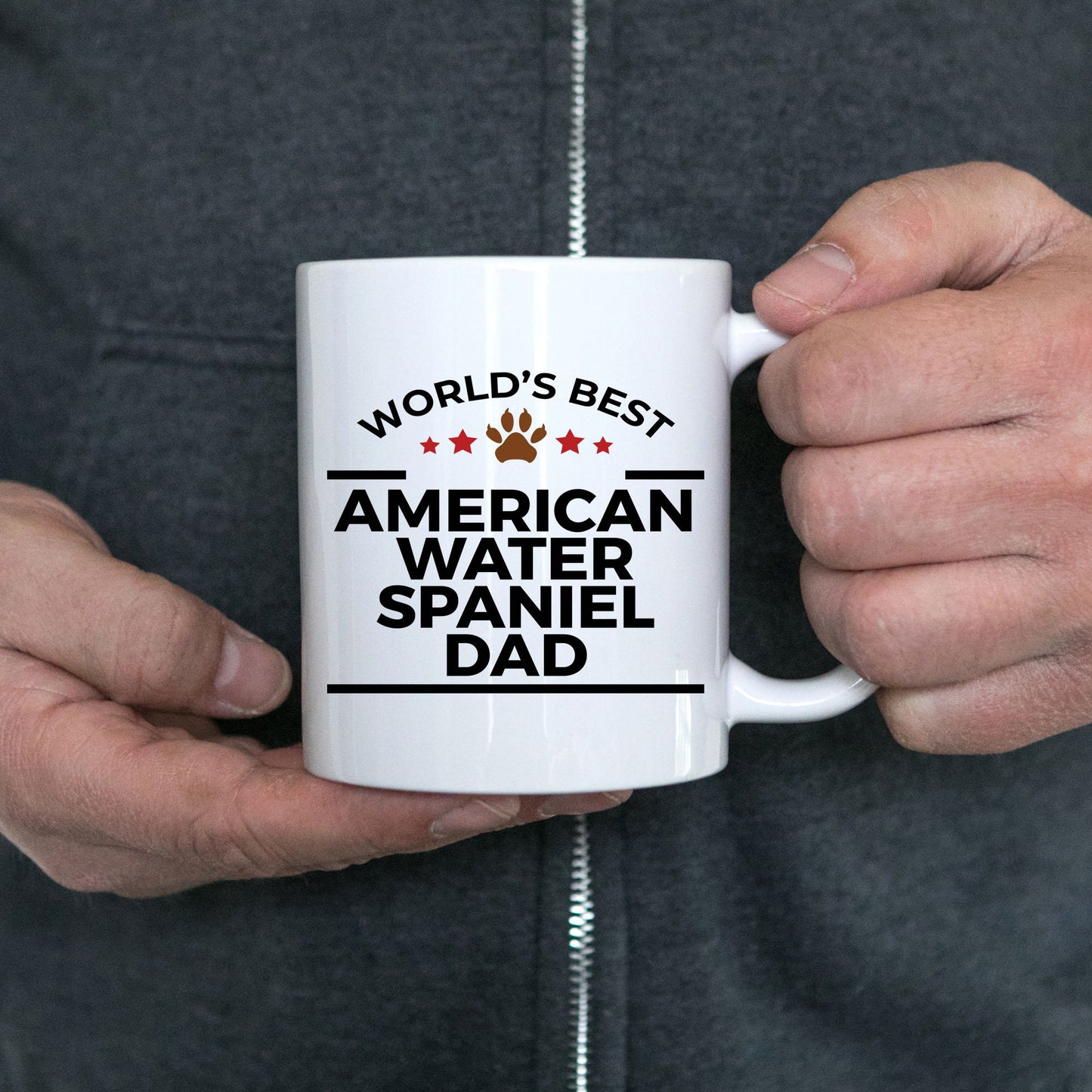 American Water Spaniel Dog Dad Mug - Mallard Moon Gift Shop