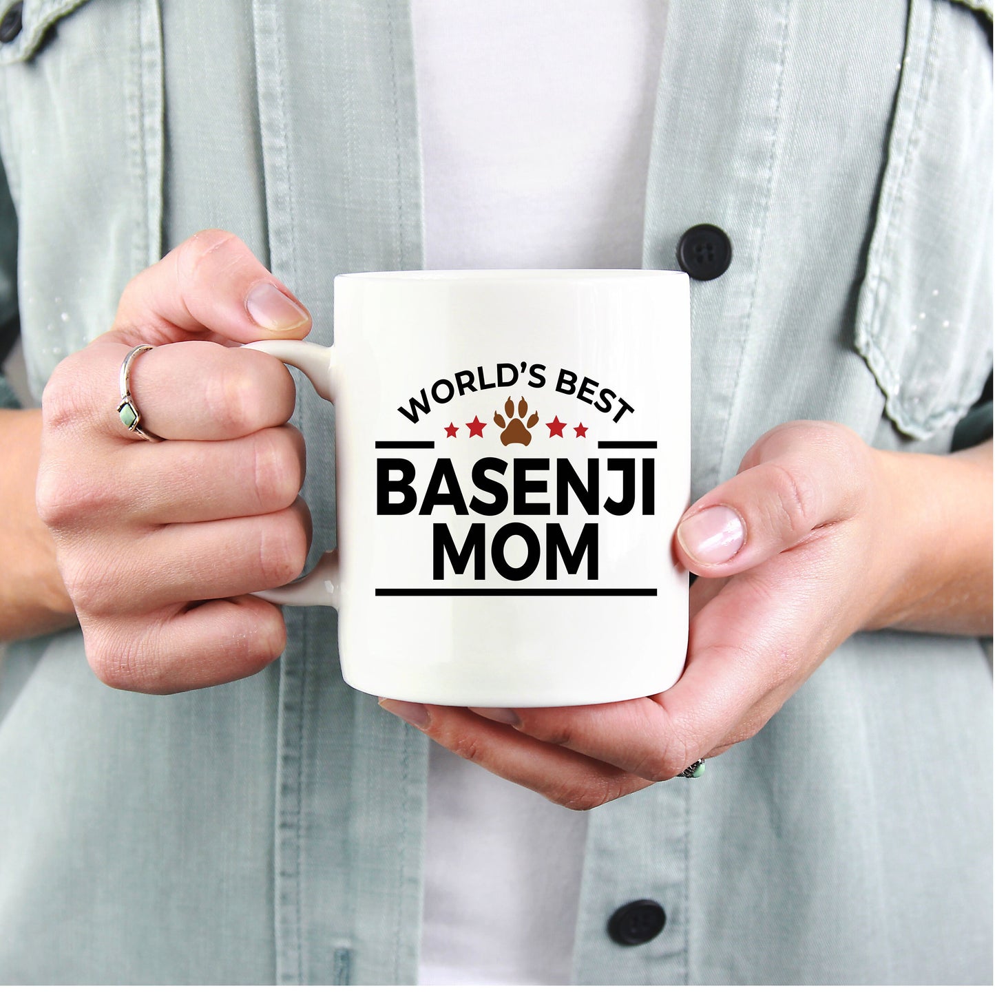 Basenji Dog Mom Mug - Mallard Moon Gift Shop