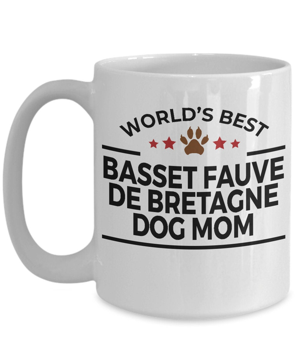 Basset Fauve de Bretagne Dog Mom Mug - Mallard Moon Gift Shop