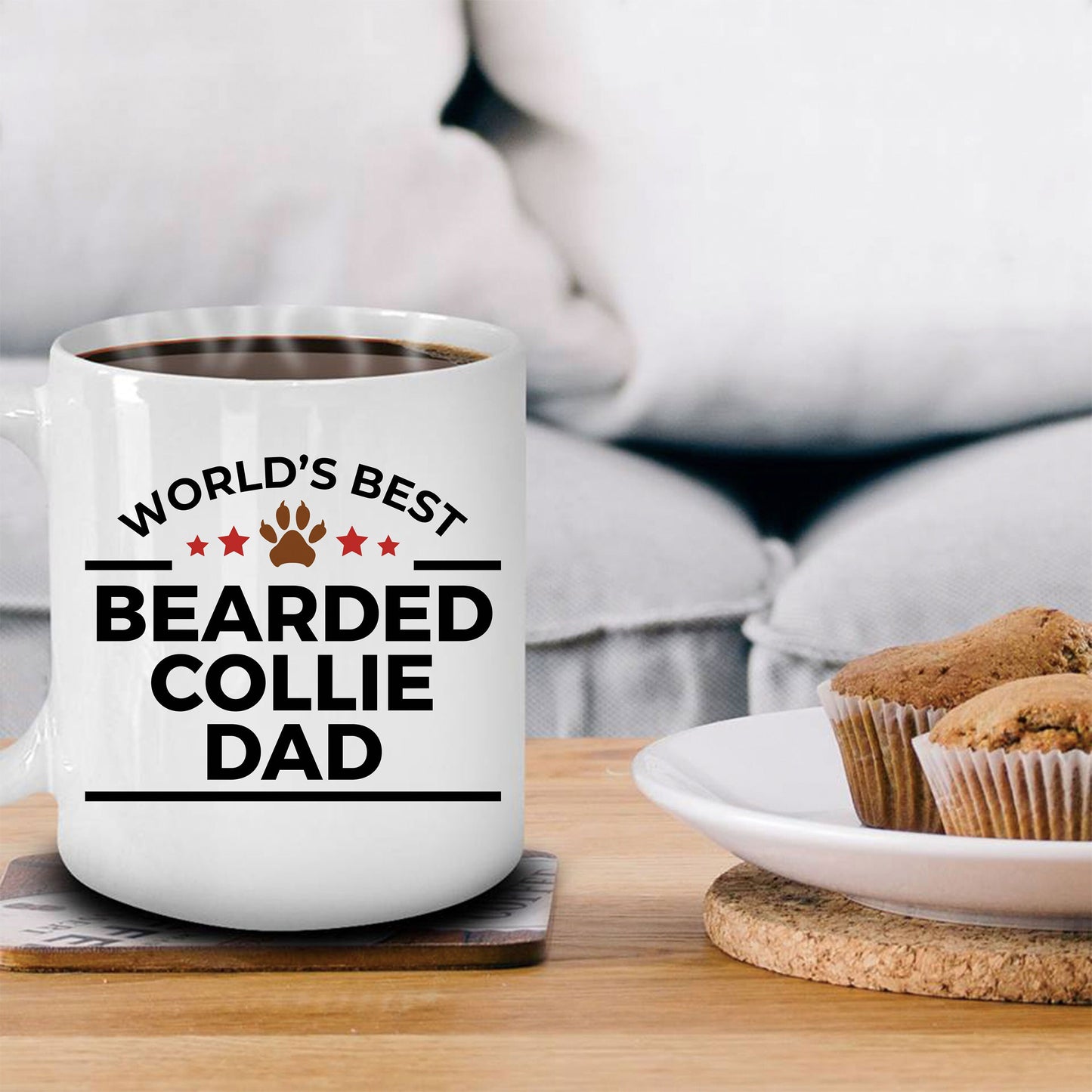 Bearded Collie Dog Dad Mug