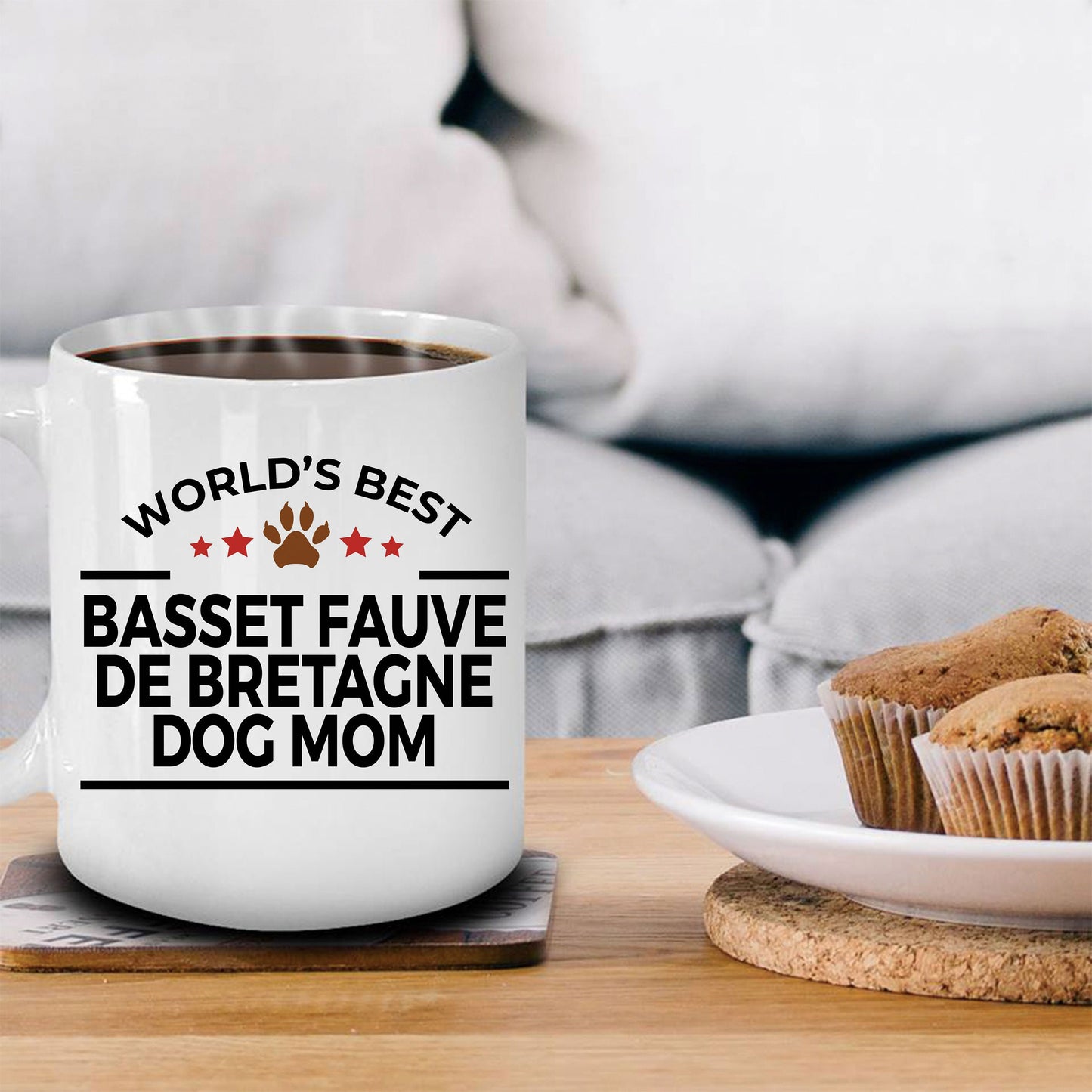 Basset Fauve de Bretagne Dog Mom Mug - Mallard Moon Gift Shop