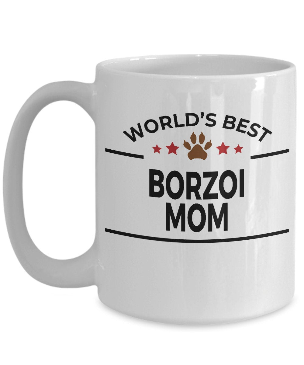 Borzoi Dog Mom Mug - Mallard Moon Gift Shop