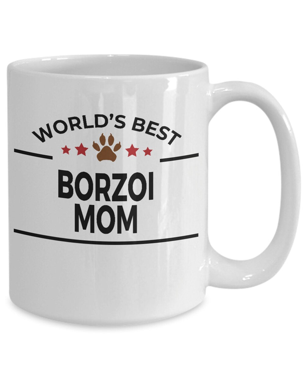 Borzoi Dog Mom Mug - Mallard Moon Gift Shop
