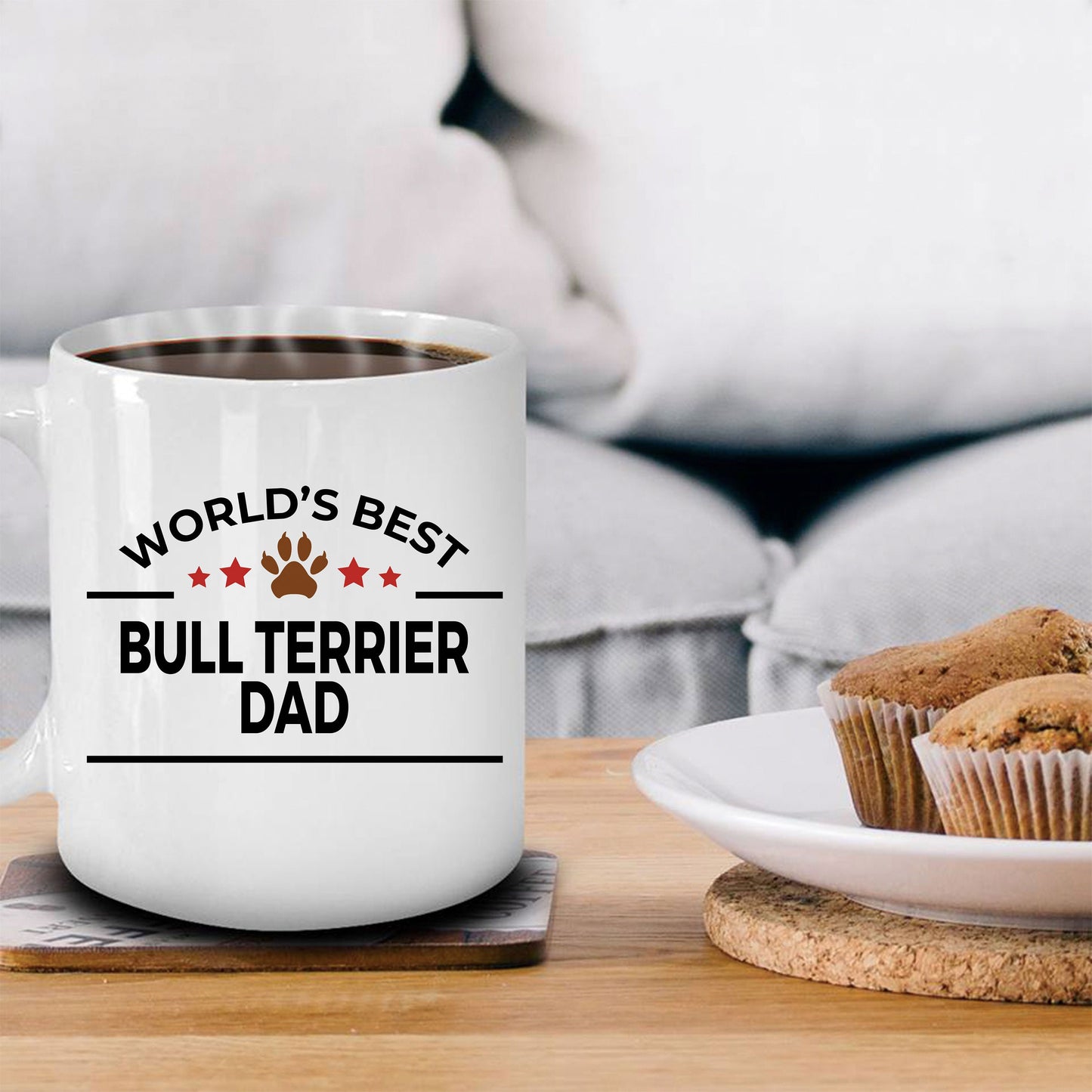 Bull Terrier Dog Dad Mug - Mallard Moon Gift Shop