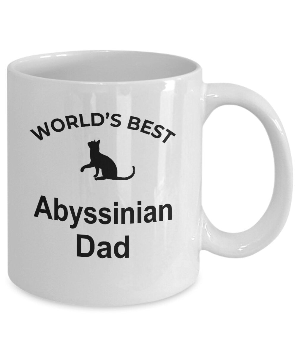 Abyssinian Cat Dad Coffee Mug - Mallard Moon Gift Shop