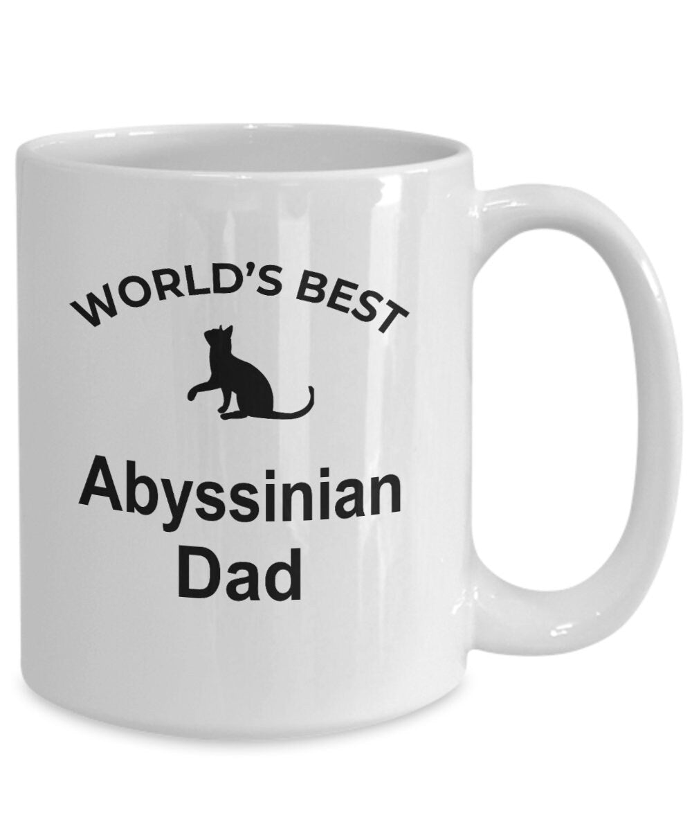 Abyssinian Cat Dad Coffee Mug - Mallard Moon Gift Shop