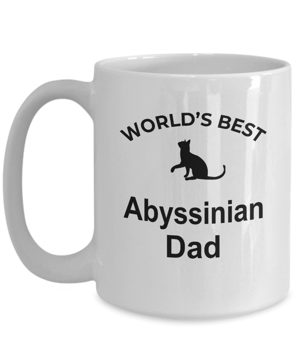 Abyssinian Cat Dad Coffee Mug - Mallard Moon Gift Shop