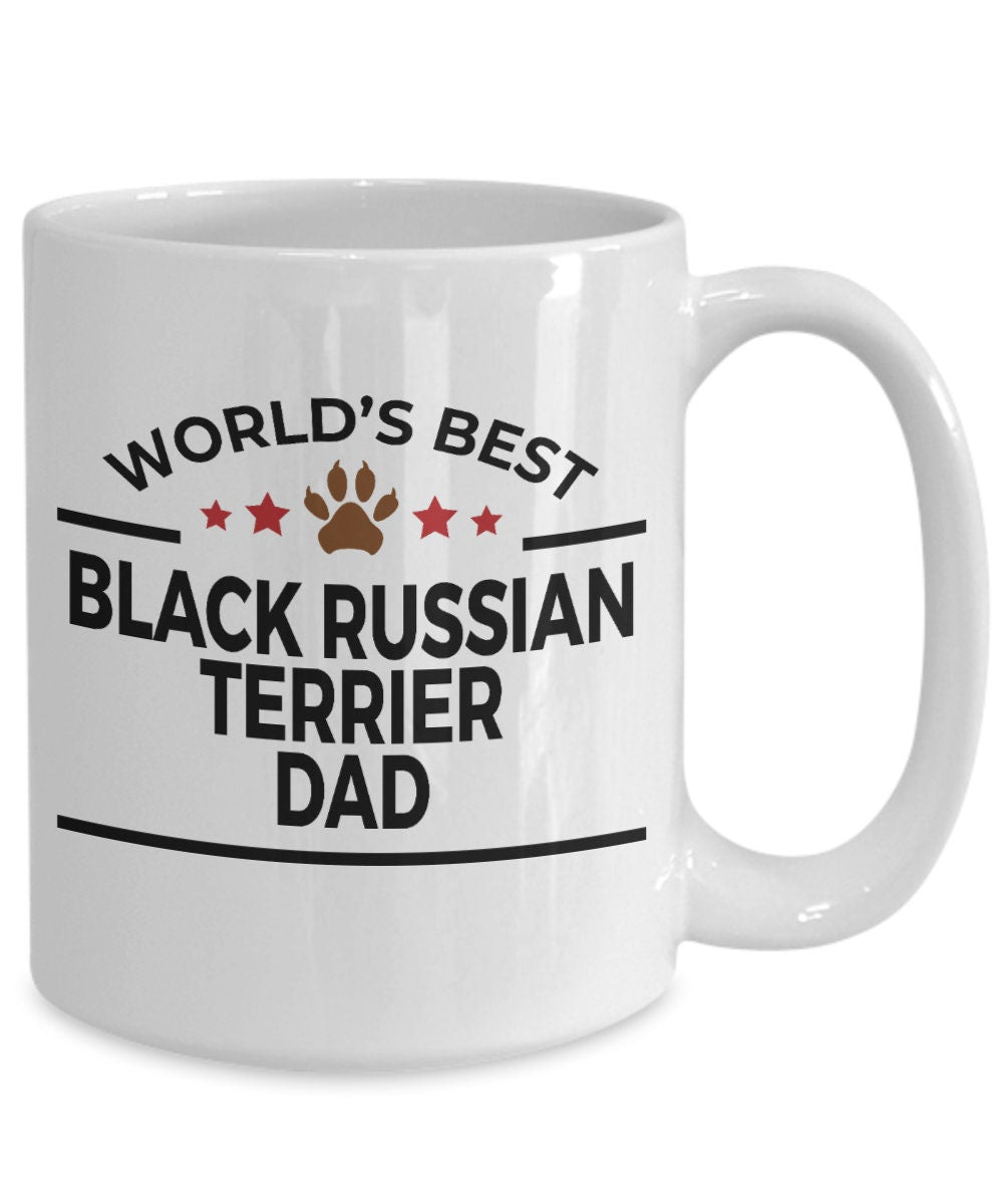 Black Russian Terrier Dog Dad Mug - Mallard Moon Gift Shop