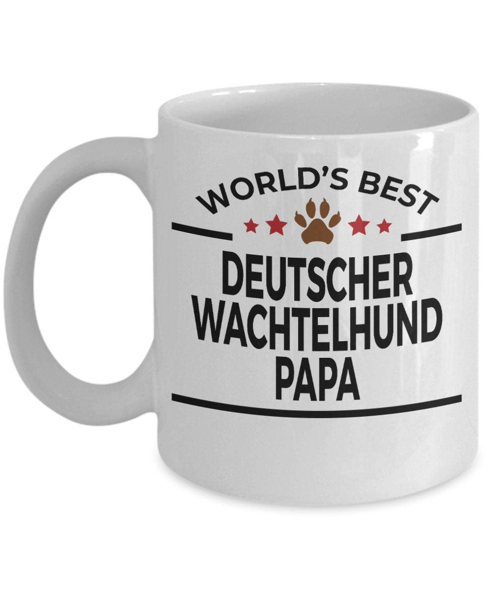Deutscher Wachtelhund Dog Papa Coffee Mug - Mallard Moon Gift Shop