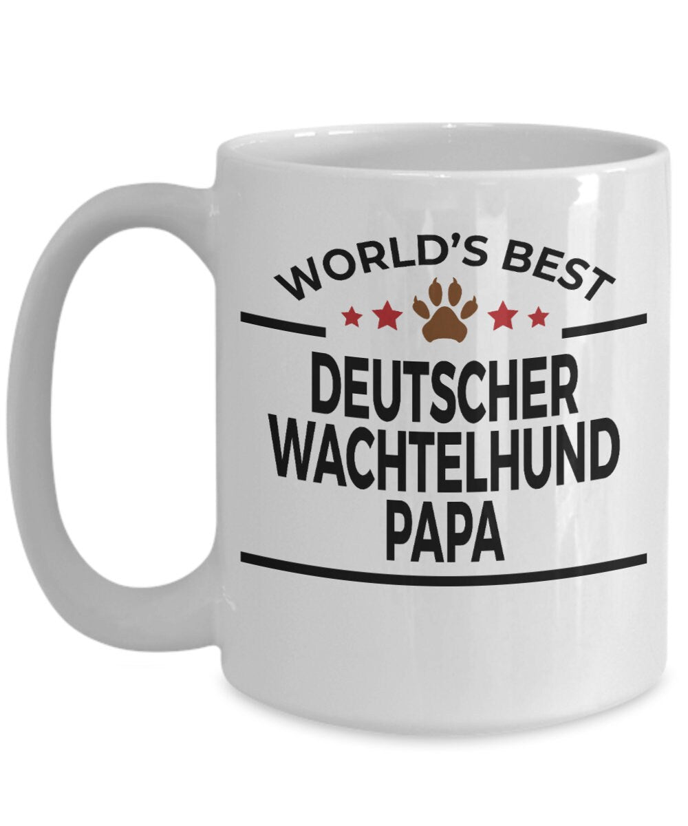 Deutscher Wachtelhund Dog Papa Coffee Mug - Mallard Moon Gift Shop