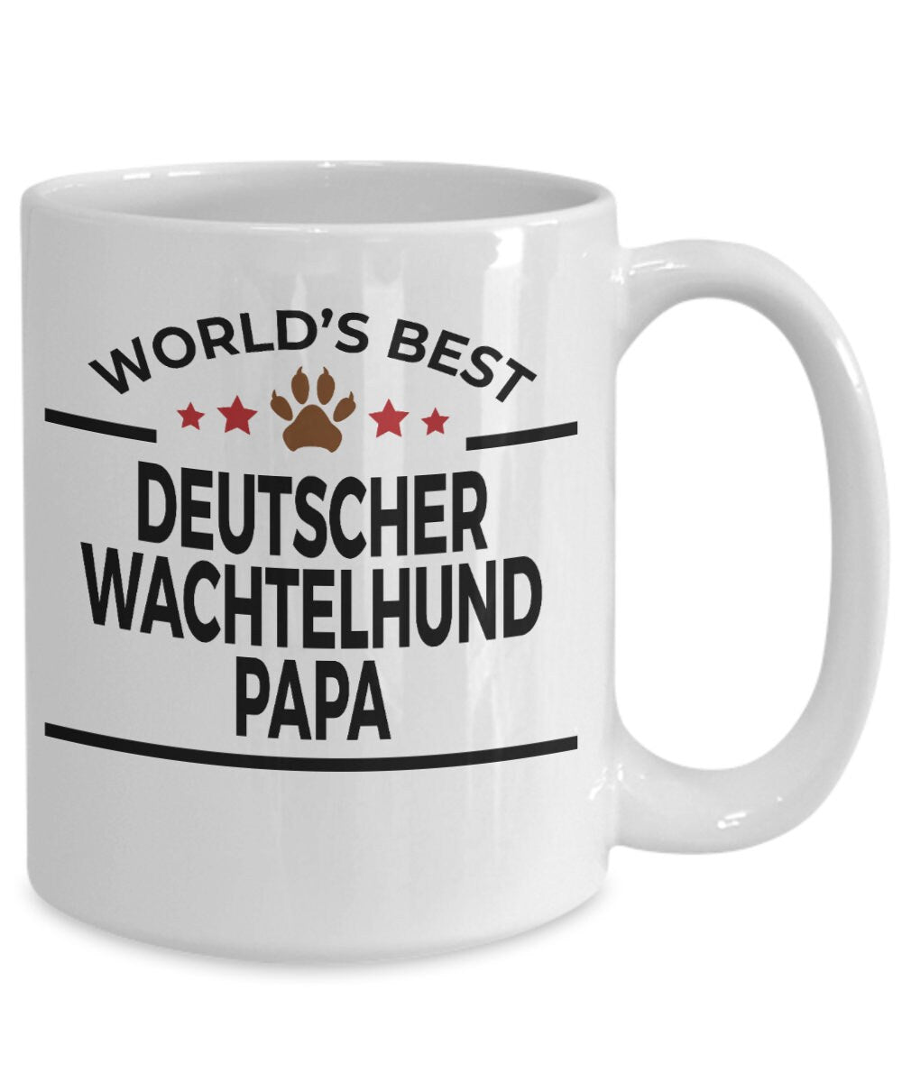 Deutscher Wachtelhund Dog Papa Coffee Mug - Mallard Moon Gift Shop
