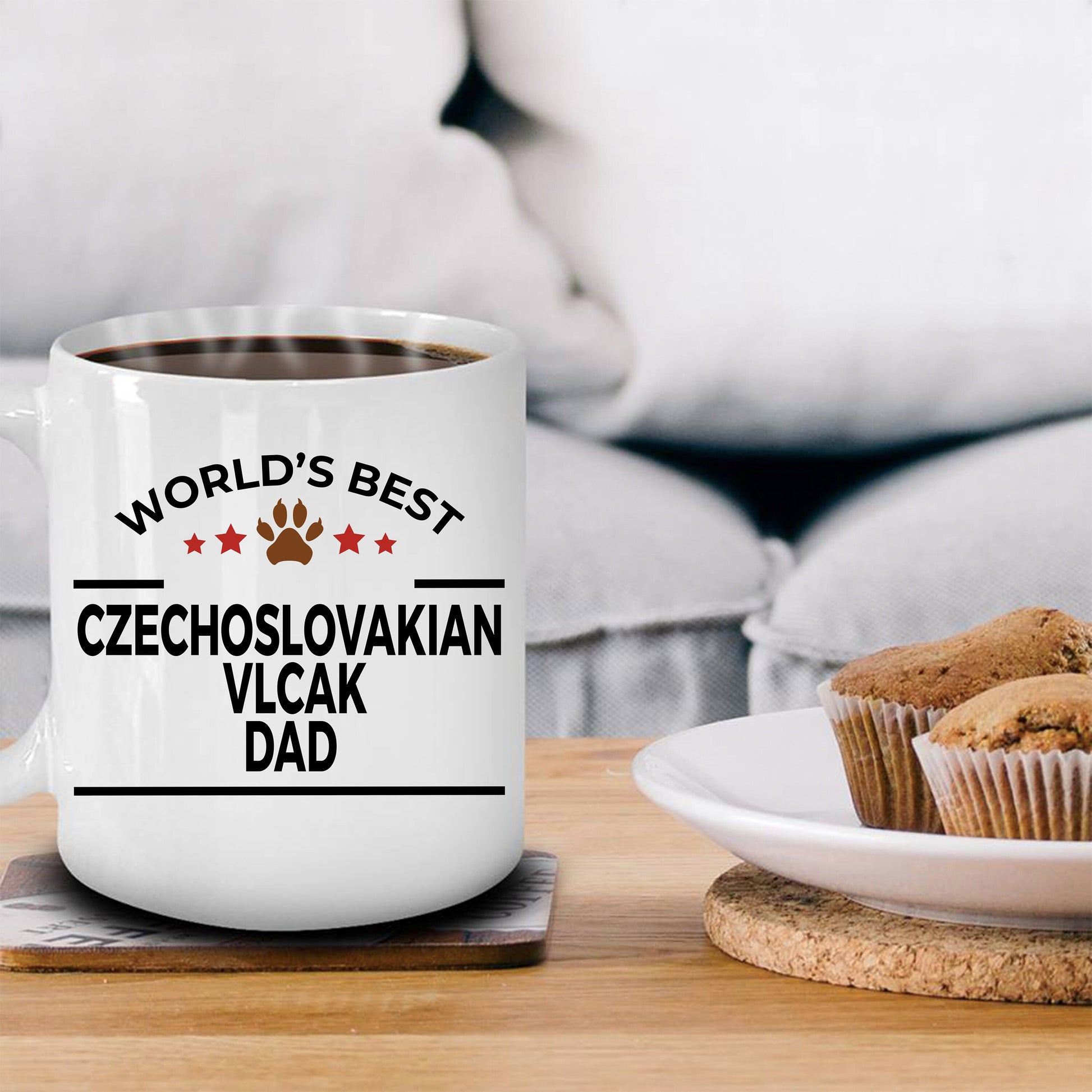 Czechoslovakian Vlcak Dog Dad Mug - Mallard Moon Gift Shop