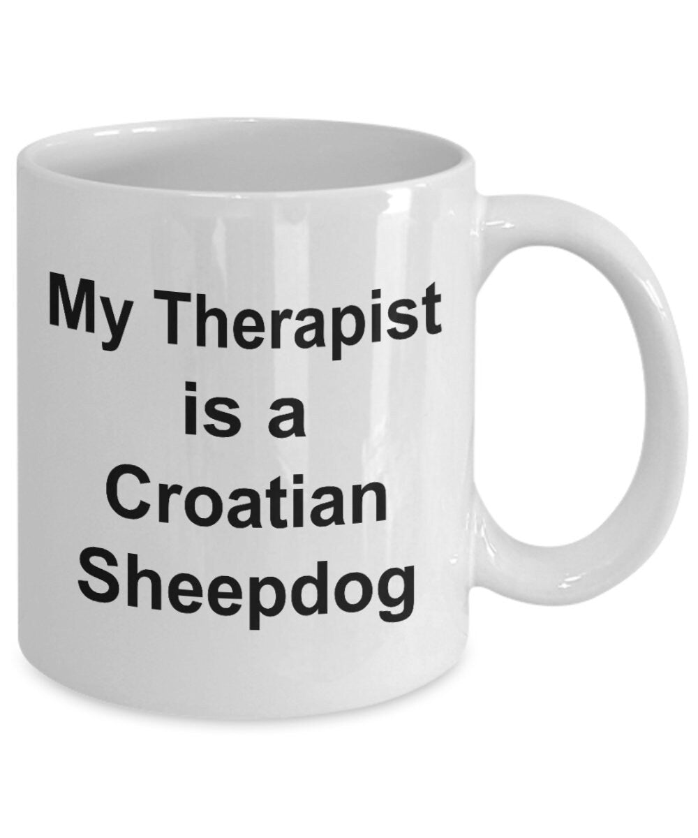 Croatian Sheepdog Dog Therapist Mug - Mallard Moon Gift Shop