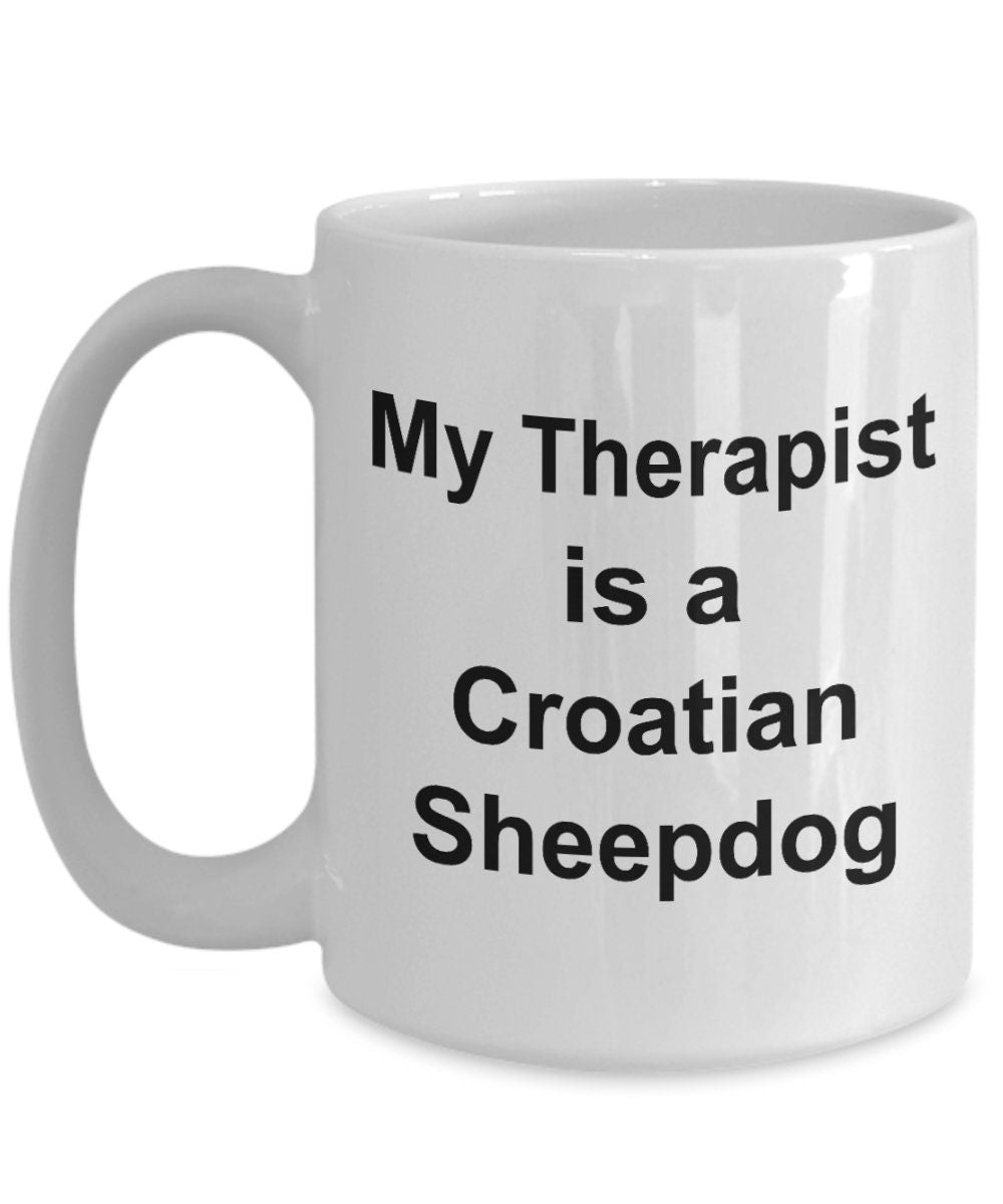 Croatian Sheepdog Dog Therapist Mug - Mallard Moon Gift Shop