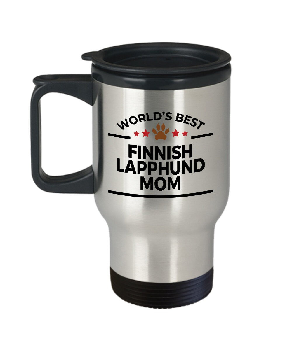 Finnish Lapphund Dog Mom Travel Tumbler Mug