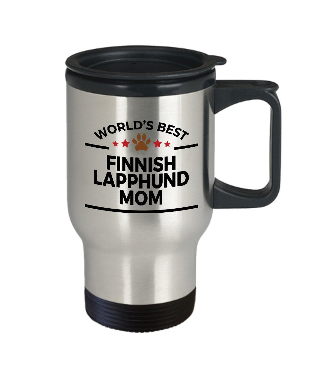 Finnish Lapphund Dog Mom Travel Tumbler Mug