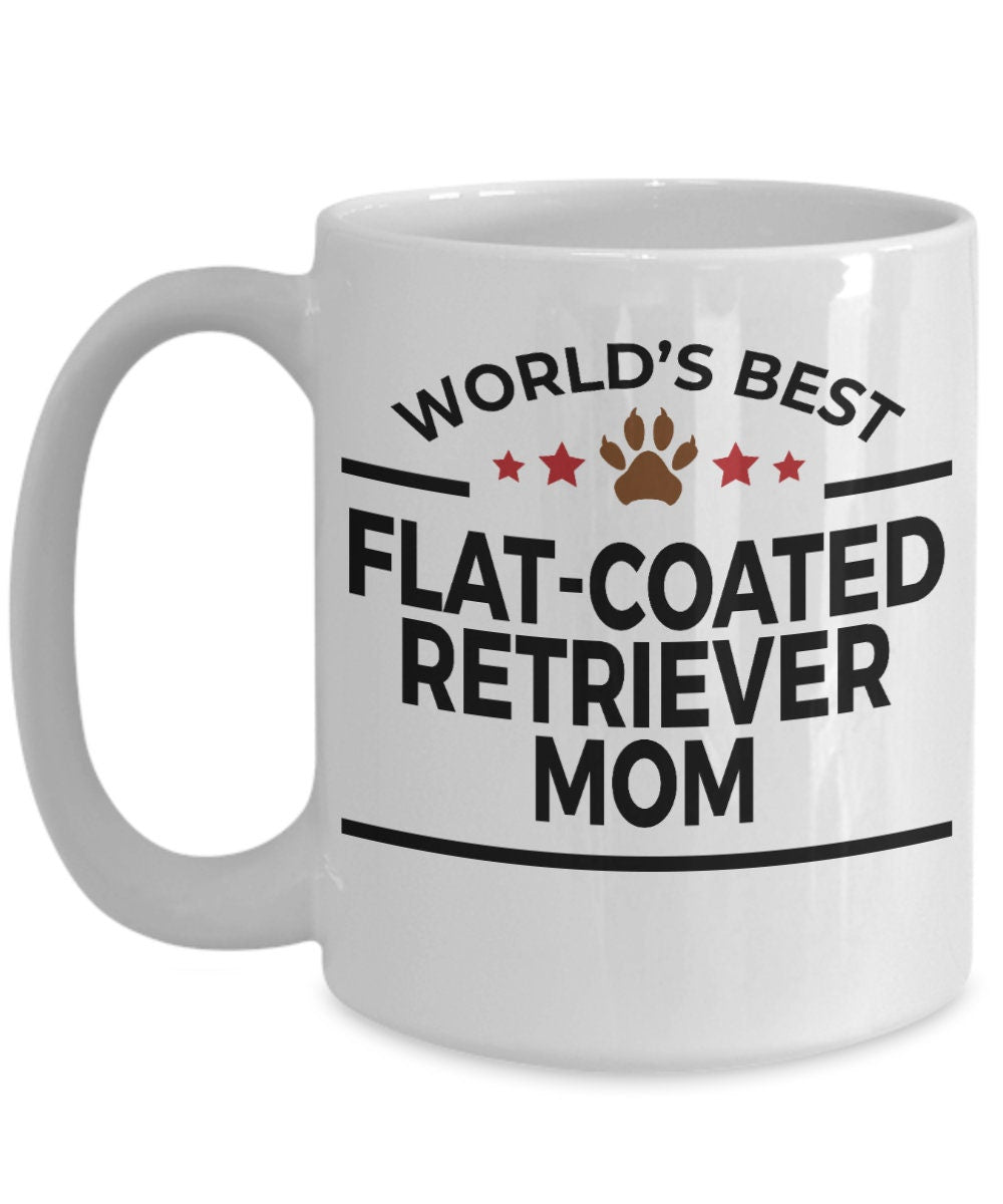 Flat-Coated Retriever Dog Mom Coffee Mug - Mallard Moon Gift Shop