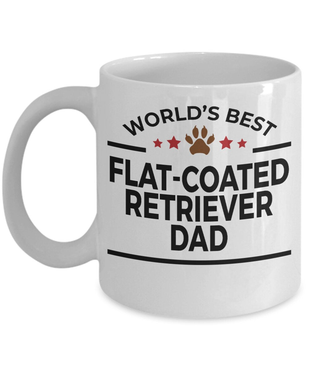 Flat-Coated Retriever Dog Dad Coffee Mug - Mallard Moon Gift Shop