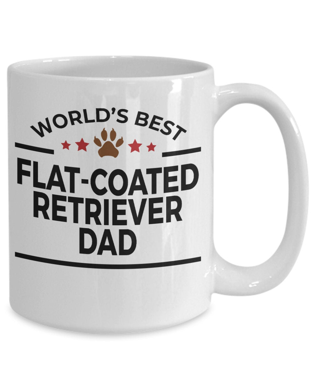 Flat-Coated Retriever Dog Dad Coffee Mug - Mallard Moon Gift Shop