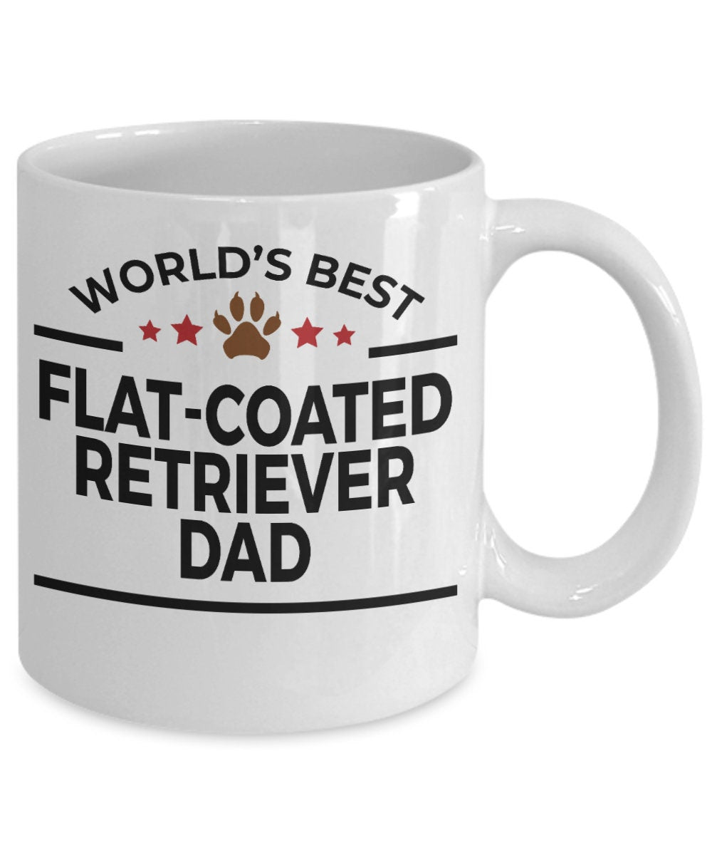 Flat-Coated Retriever Dog Dad Coffee Mug - Mallard Moon Gift Shop