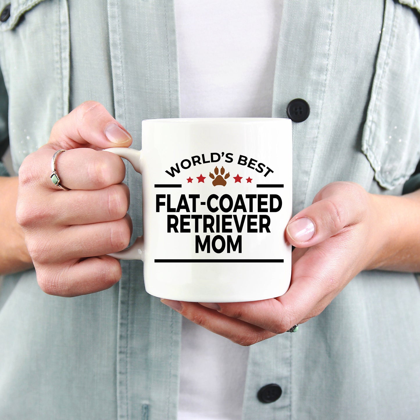Flat-Coated Retriever Dog Mom Coffee Mug - Mallard Moon Gift Shop