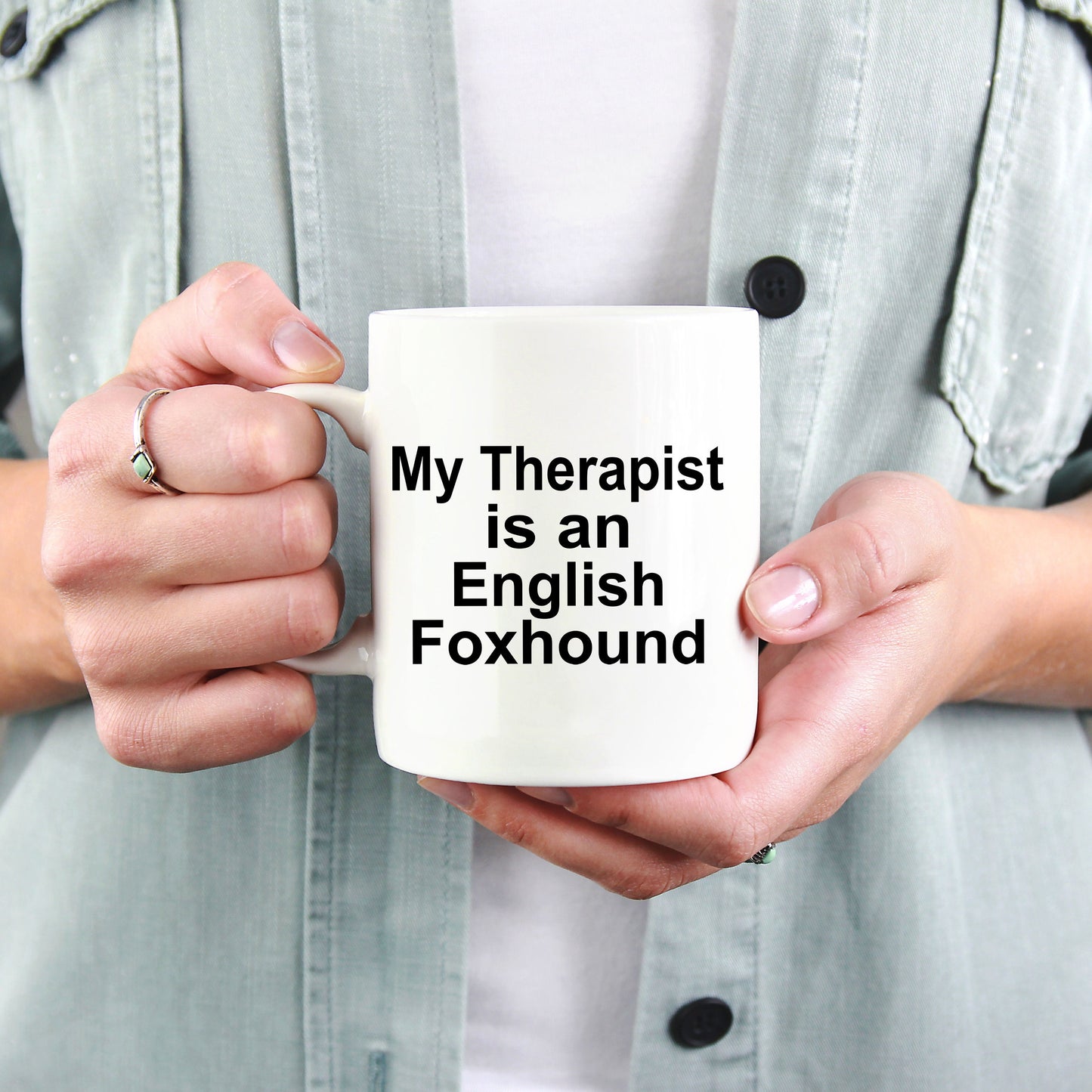 English Foxhound Dog Therapist Mug - Mallard Moon Gift Shop
