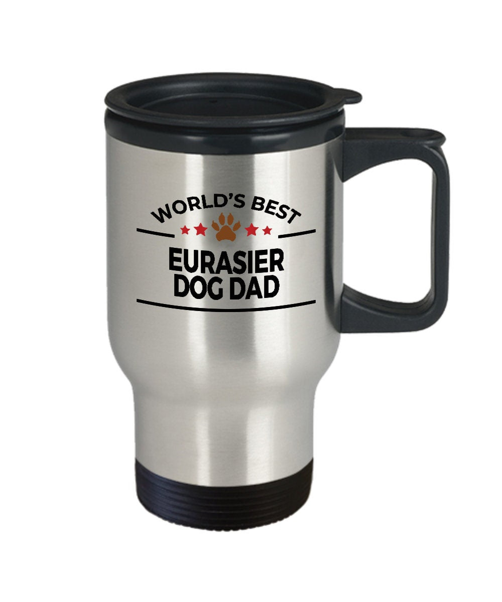 Eurasier Dog Dad Travel Tumbler Mug