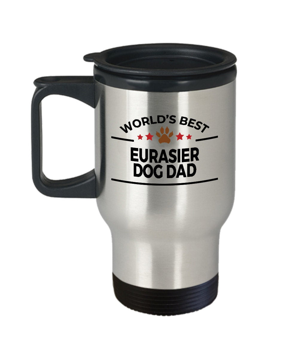 Eurasier Dog Dad Travel Tumbler Mug