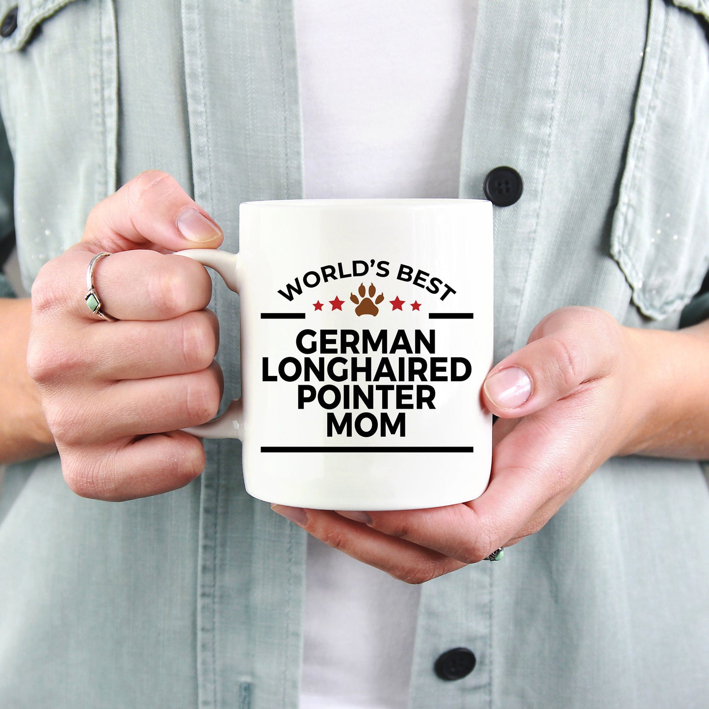 German Longhaired Pointer Dog Mom Mug - Mallard Moon Gift Shop