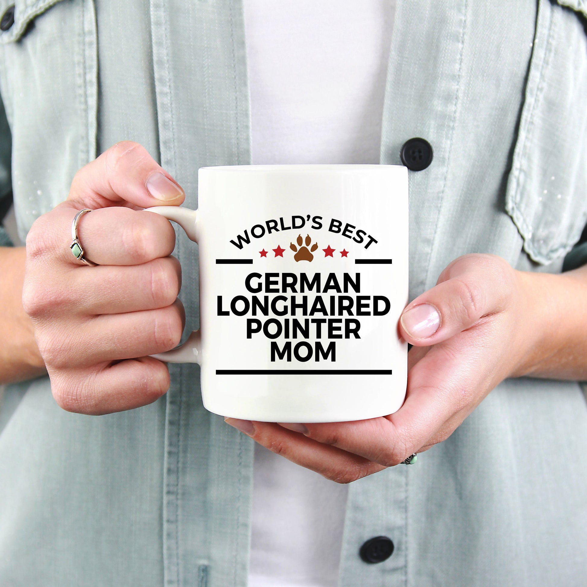 German Longhaired Pointer Dog Mom Mug - Mallard Moon Gift Shop