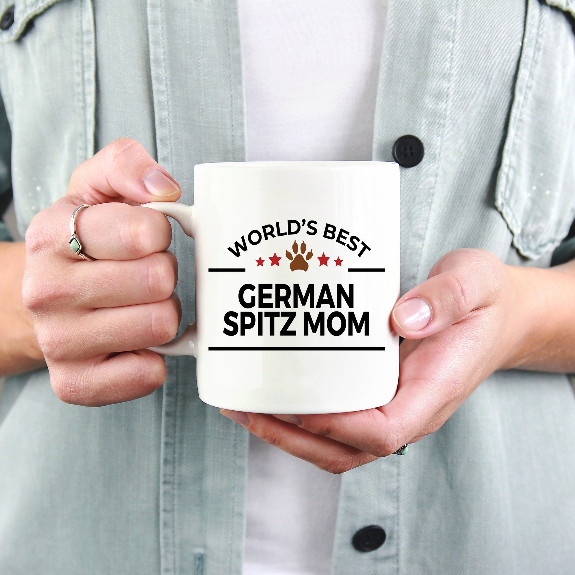 German Spitz Dog Mom Coffee Mug - Mallard Moon Gift Shop